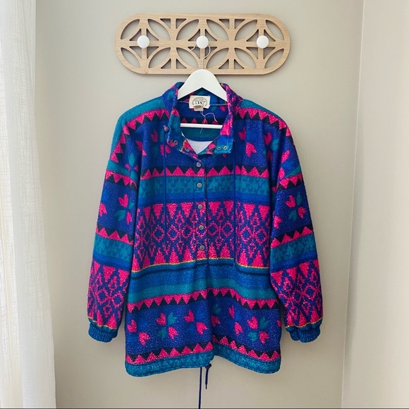 Victoria Sport Vintage 90's Fleece Sweater Sz Large - Picture 1 of 9